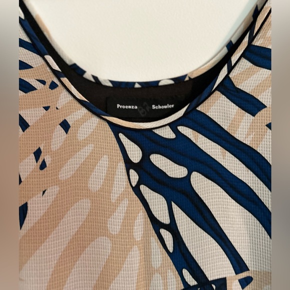 Proenza Schouler Designer Silk Tank. Color: Tan, Black, Navy. Size:0 - Picture 5 of 6